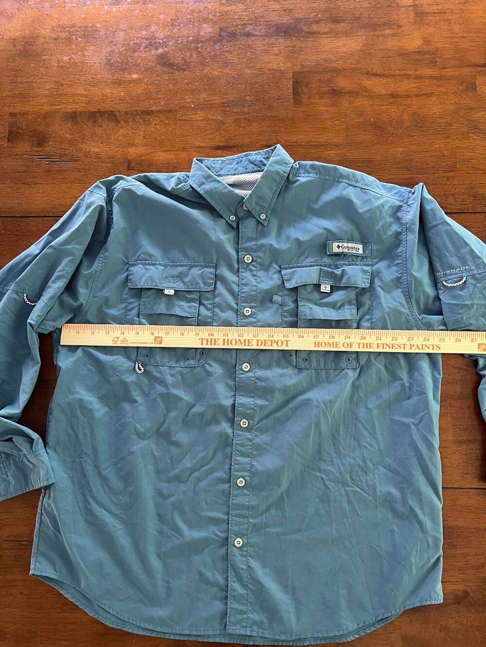 Mens Columbia PFG Long Sleeve Button Up Shirt, Size XXL